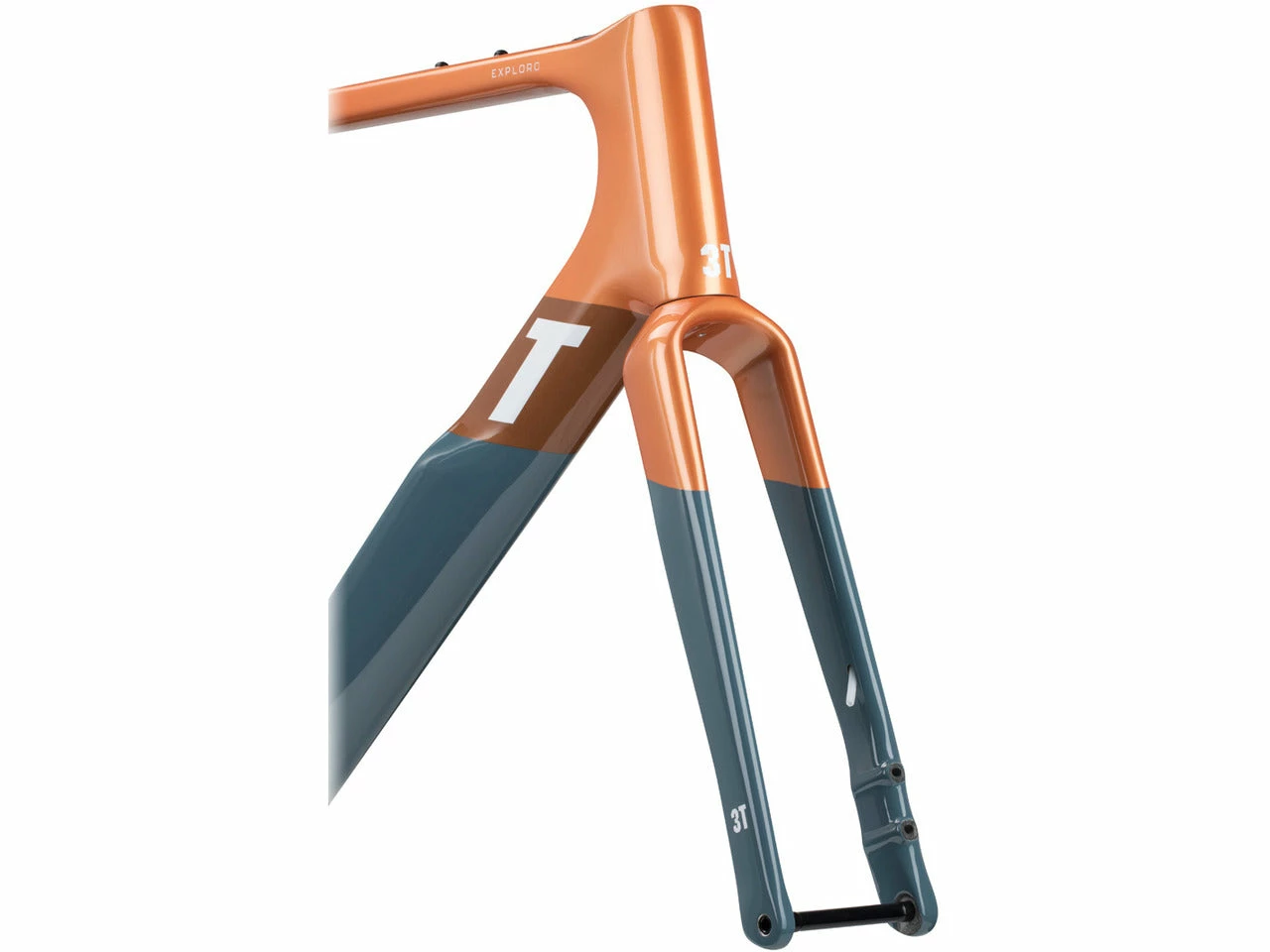 Kit Cadre Gravel 3T Exploro Max Orange / Grey – Image 5