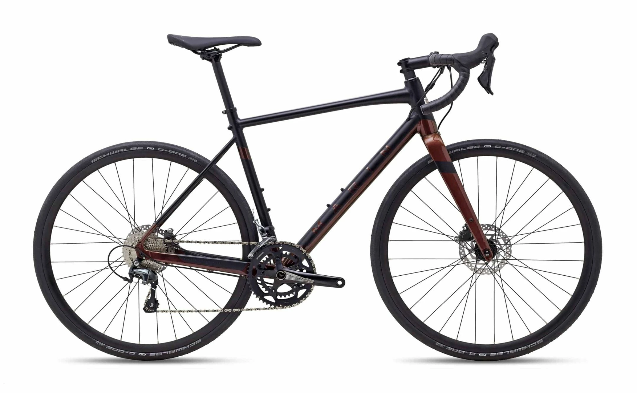 Marin Bikes Vélo Gravel Marin Gestalt 2.5 Noir Et Rouge 700C