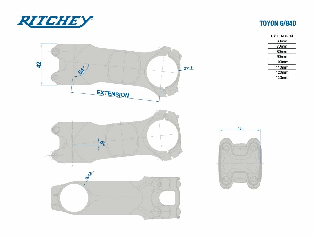 Potence Ritchey WCS Toyon Noir Mat – Image 5